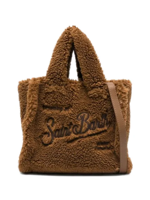 MC2 Saint Barth logo-embroidered fleece tote bag