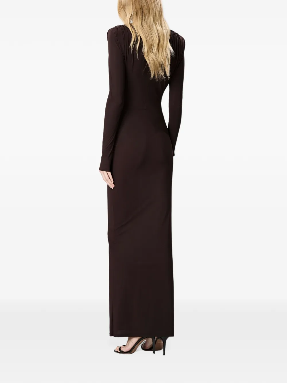Amazuìn Rasha cut-out maxi dress Bruin