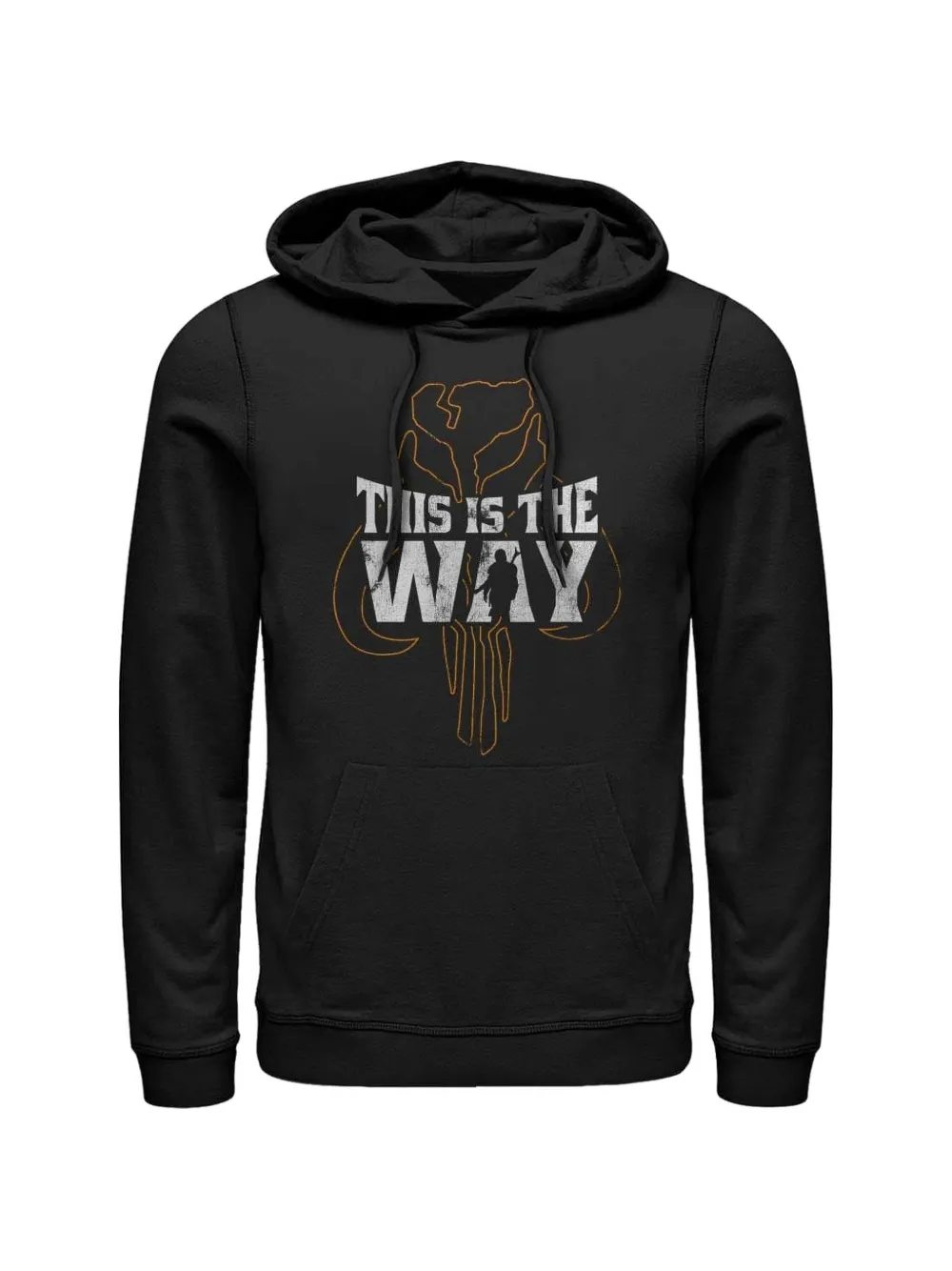 LESSONS MERCH x Star Wars The dalorian hoodie met trekkoord en grafische print Zwart
