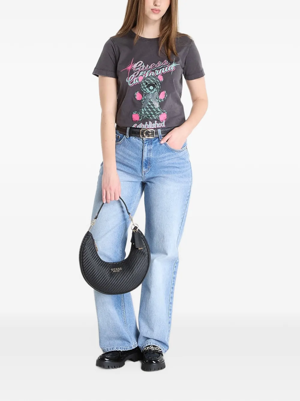 GUESS USA grey Guess Bear T-shirt Grijs