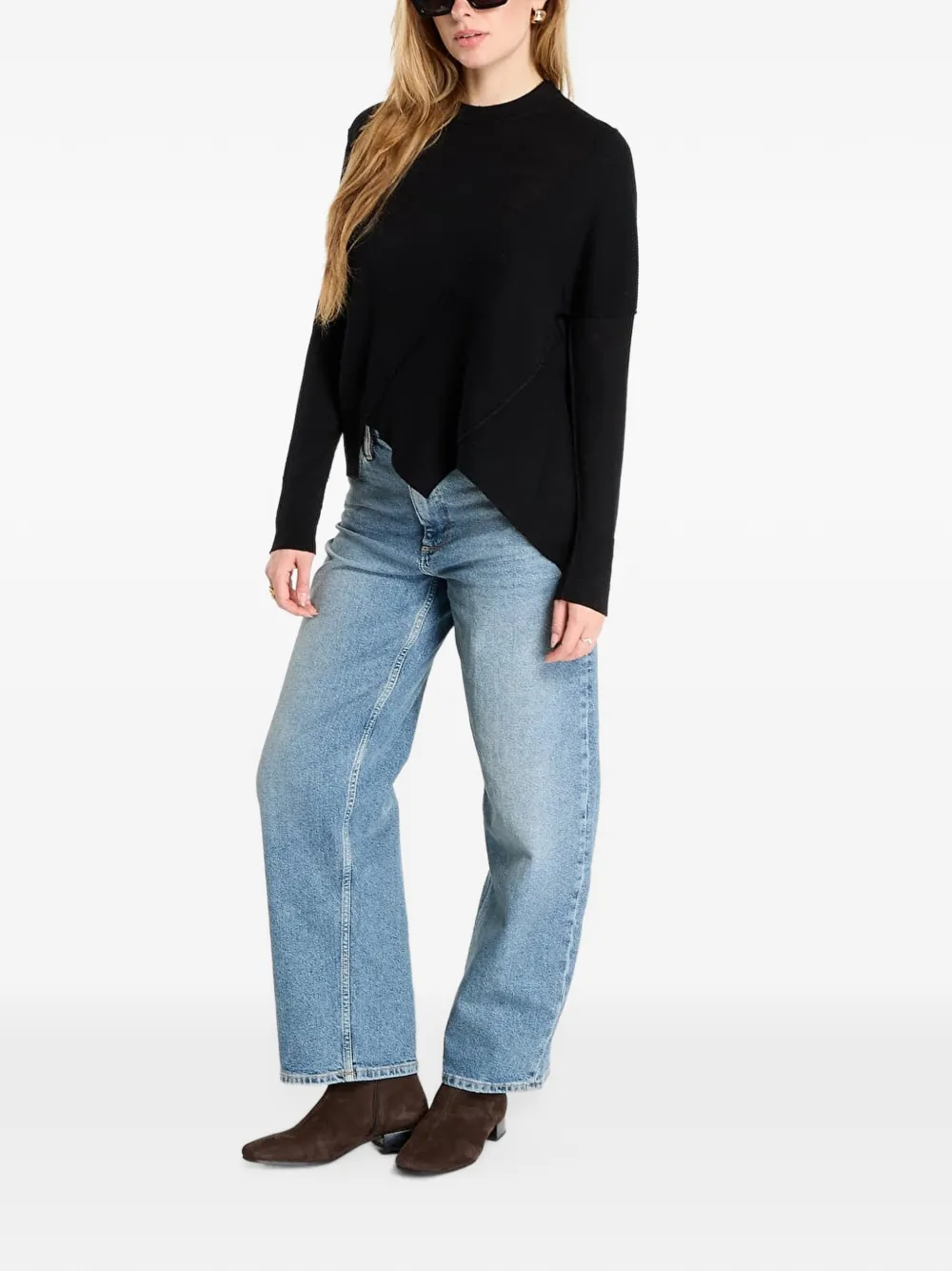 AllSaints Isla merino sweater - Nero