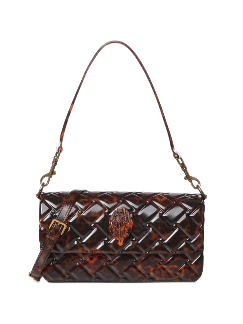 Kurt Geiger London jelly Kensington shoulder drench bag - Marrone