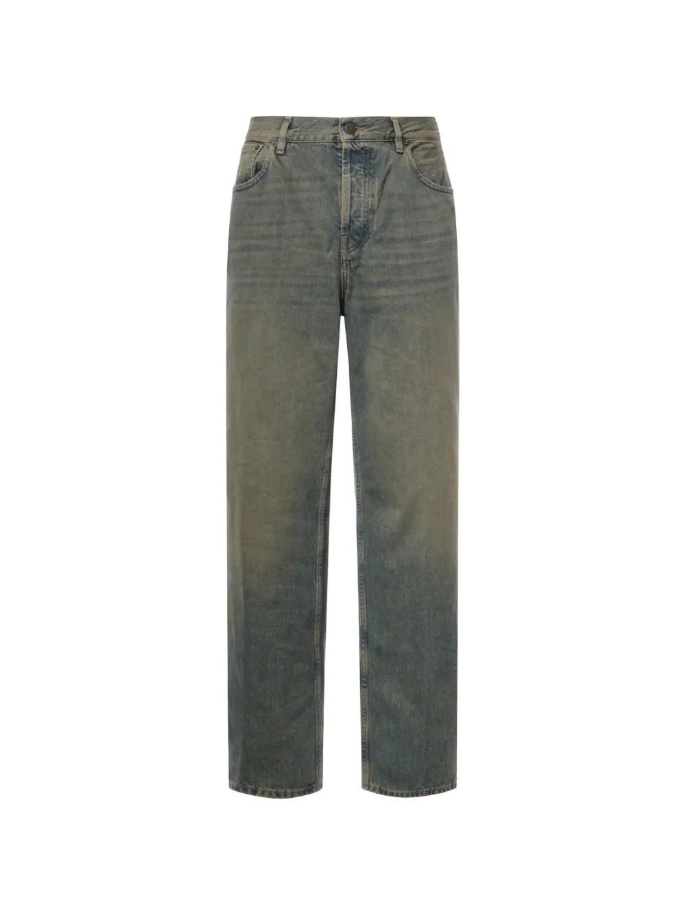 Grifoni straight-leg overdyed jeans - Blu