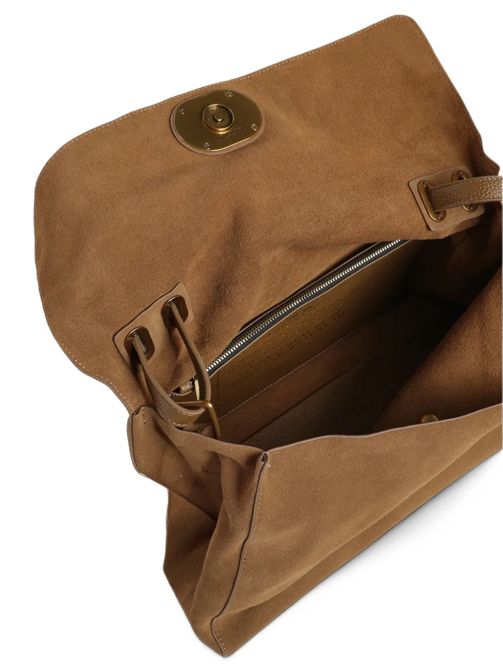 Kurt Geiger London Chelsea large slouch flap bag Bruin