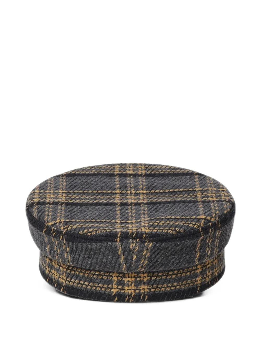 Ruslan Baginskiy Baker Boy check-pattern hat Grijs