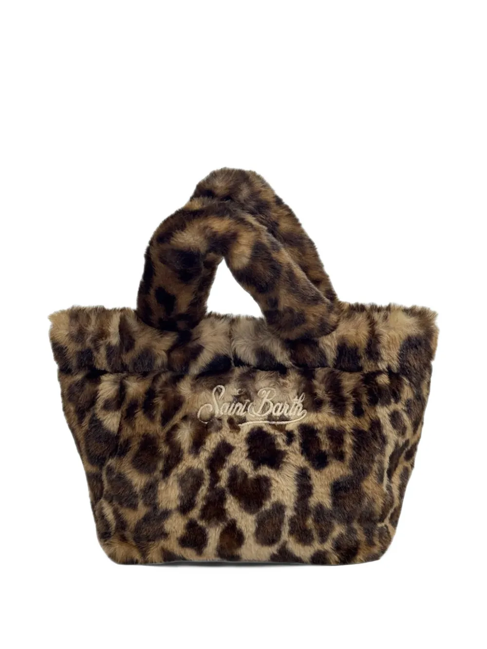 MC2 Saint Barth leopard-print faux-fur tote bag Bruin