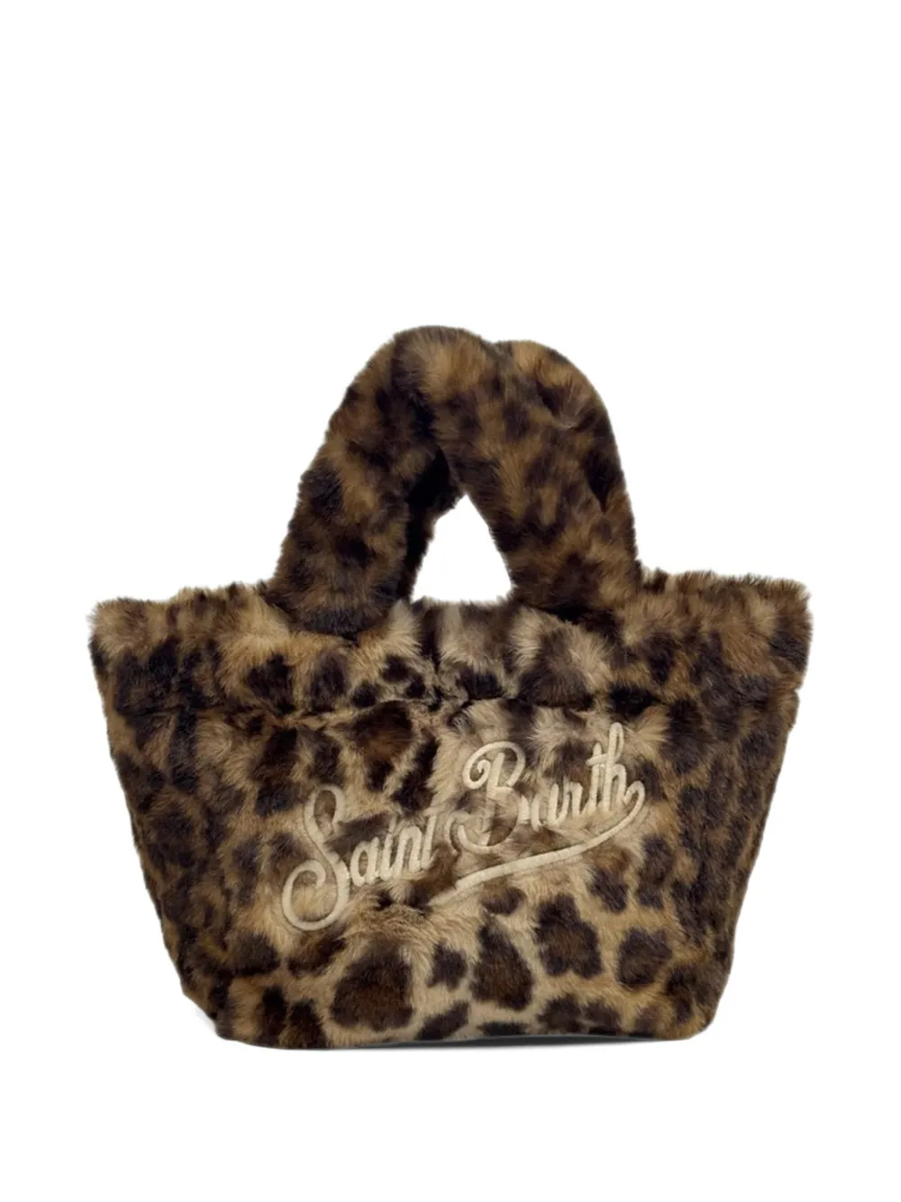 MC2 Saint Barth leopard-print faux-fur tote bag Bruin
