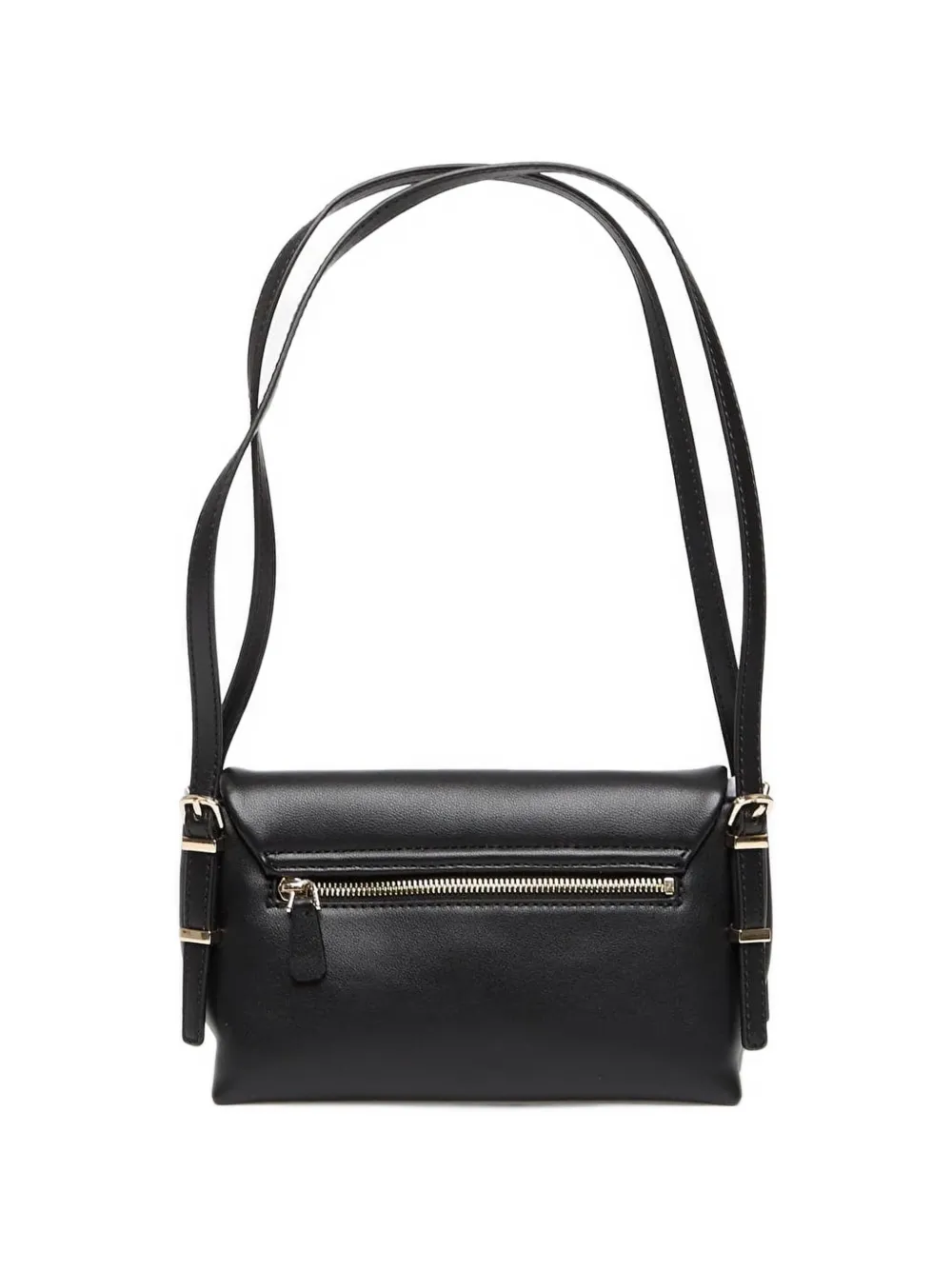 GUESS USA Lefia logo-plaque shoulder bag Zwart