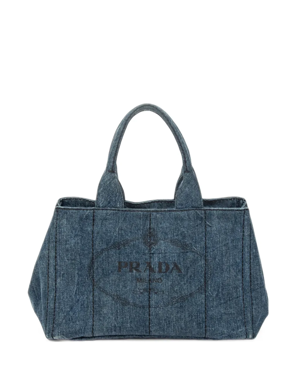 Prada Pre-Owned Canapa logo tote bag - Blu