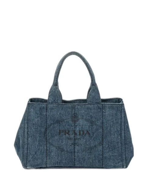 Prada Pre-Owned bolso shopper Canapa con logo