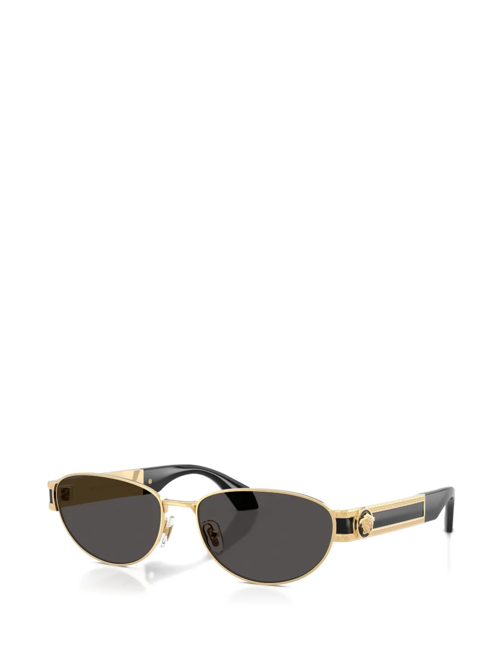 Versace Eyewear Medusa Biggie oval-frame sunglasses - Oro