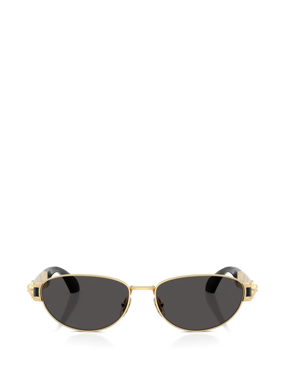Versace Eyewear Medusa Biggie oval-frame sunglasses Goud