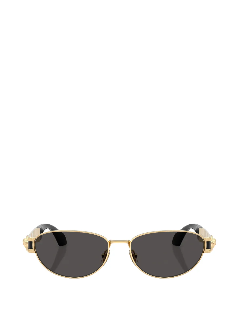 Versace Eyewear Medusa Biggie oval-frame sunglasses - Oro