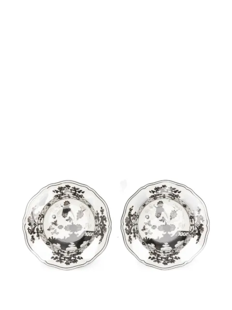 GINORI 1735 Oriente Italiano floral soup plates (set of two)