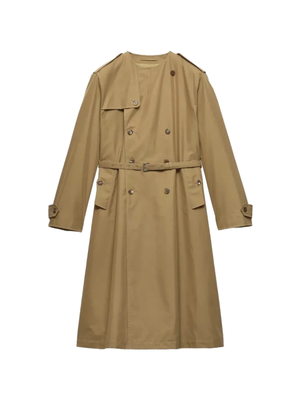Prada cotton-blend coat - Nude