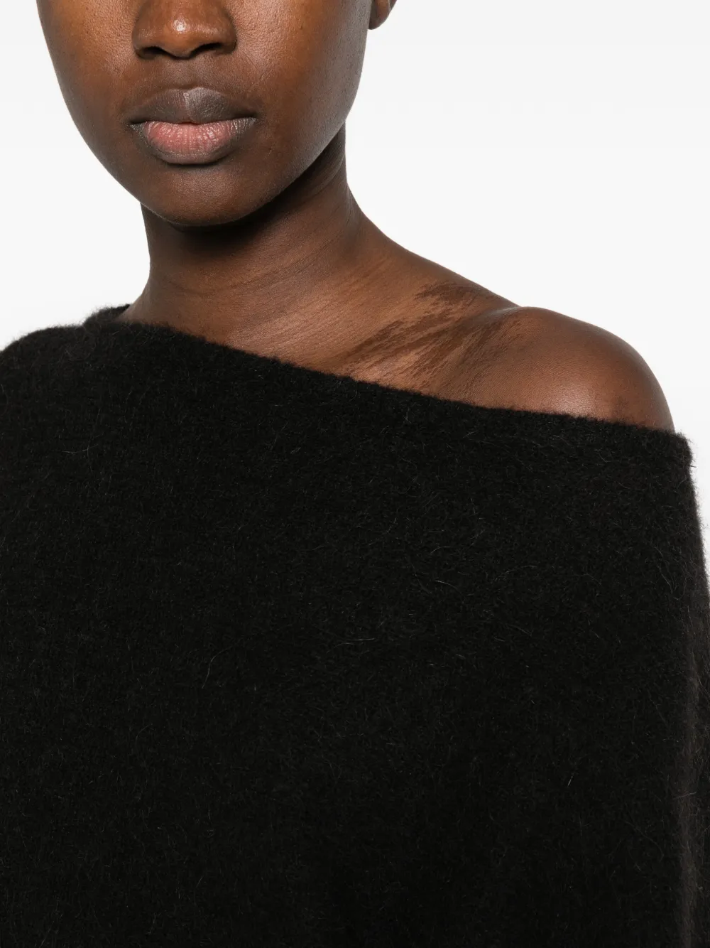 Ba&Sh Suela off-shoulder trui Zwart