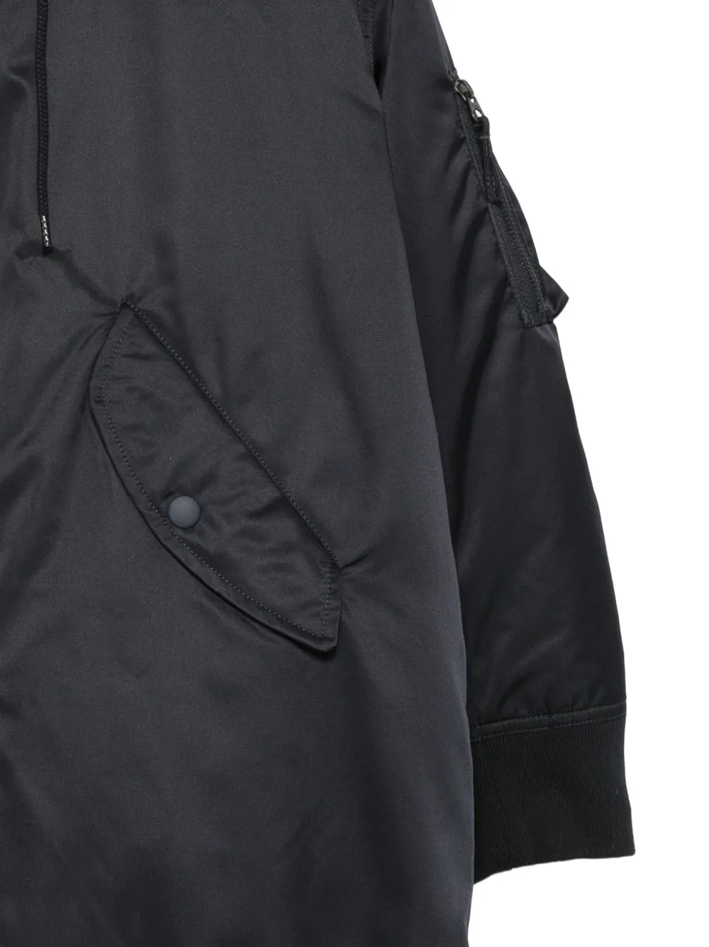 ASPESI hooded zip-up jacket Blauw