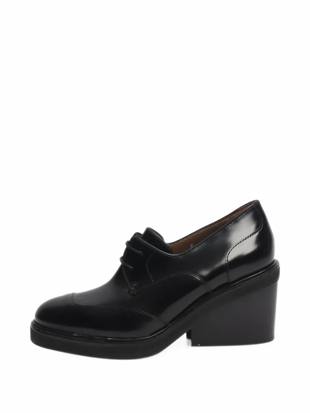 Hermès Pre-Owned block-heel derby shoes - Schwarz