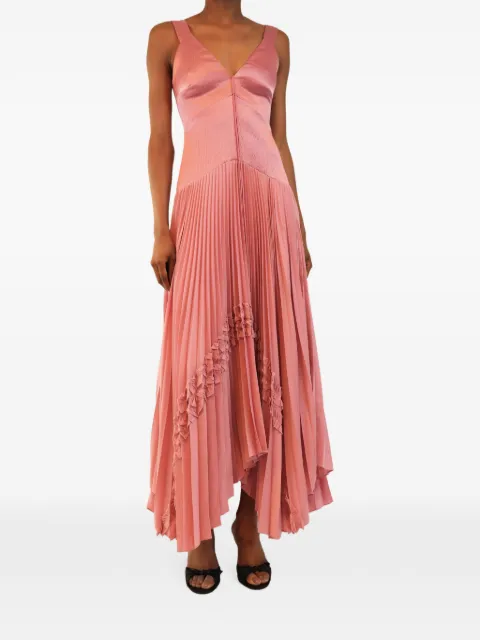 Alexis pleated sleeveless maxi dress