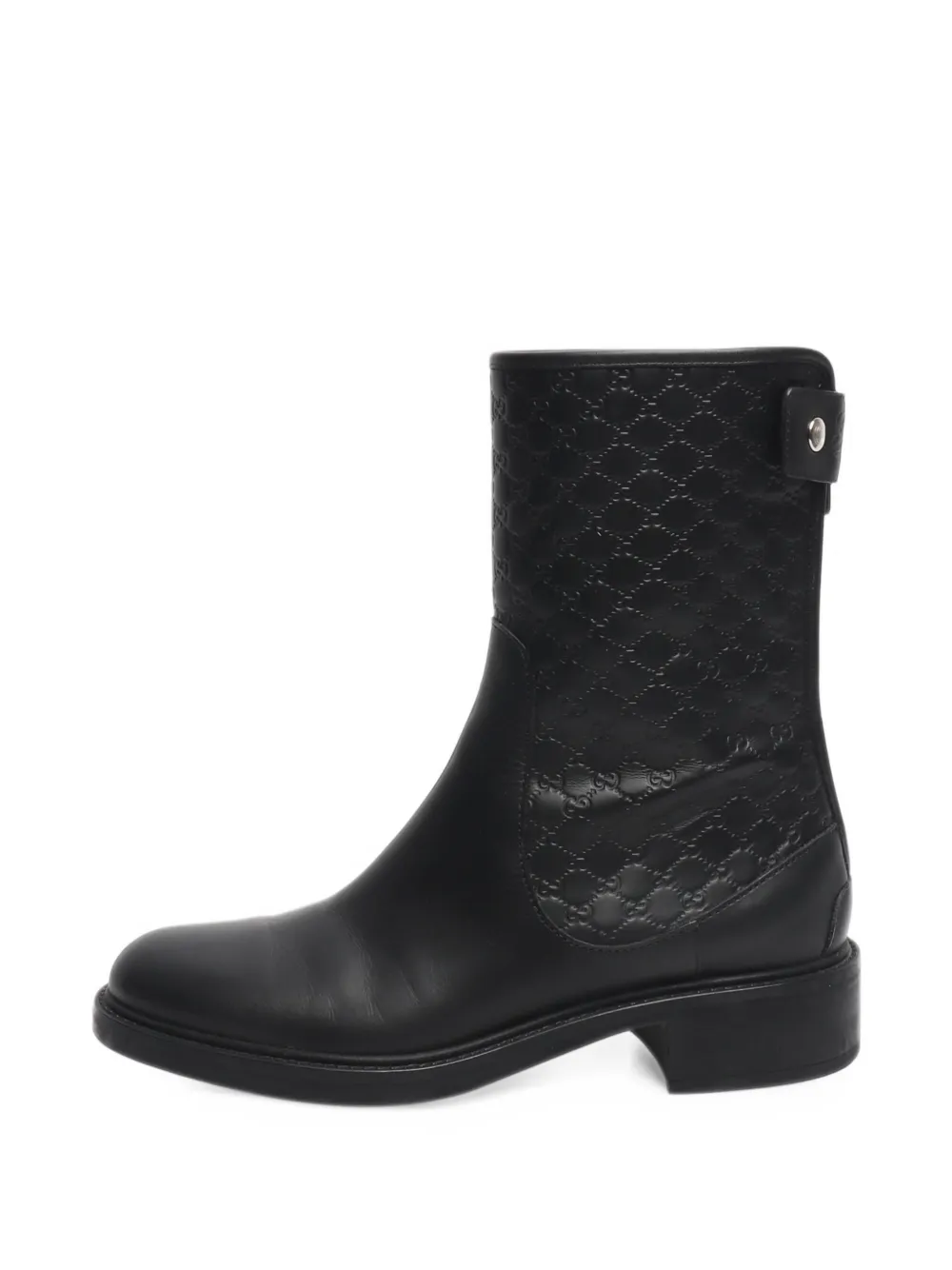 Gucci Pre-Owned bottines Guccissima en cuir - Noir