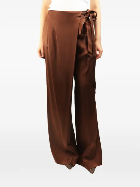 Ermanno Scervino Vintage satin wrap trousers