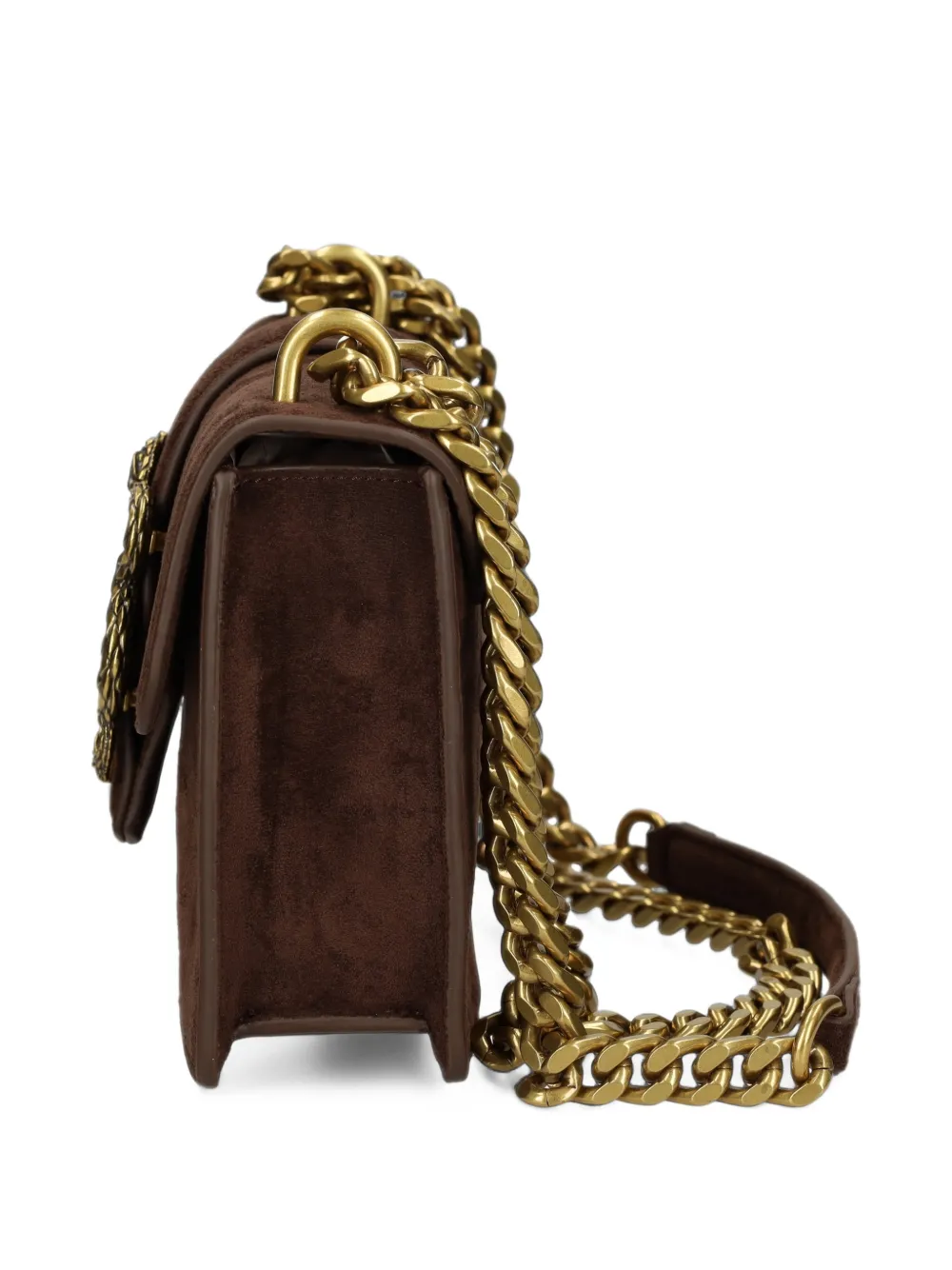 Just Cavalli snake-plaque chain-strap cross body bag Bruin