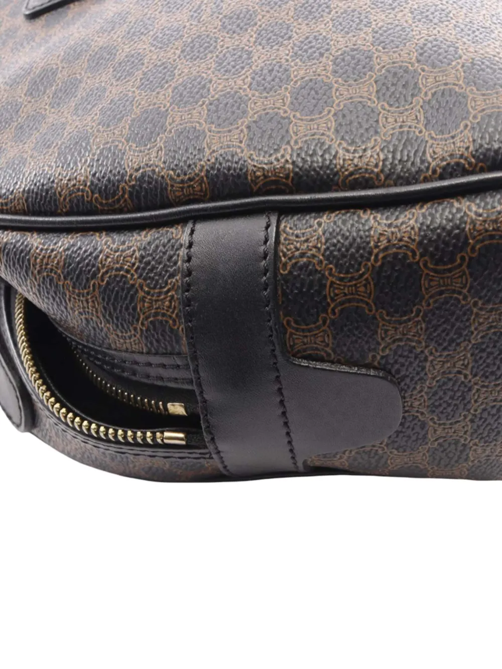Celine Pre-Owned 20th Century Macadam Coated Canvas Dome handbag - Brown