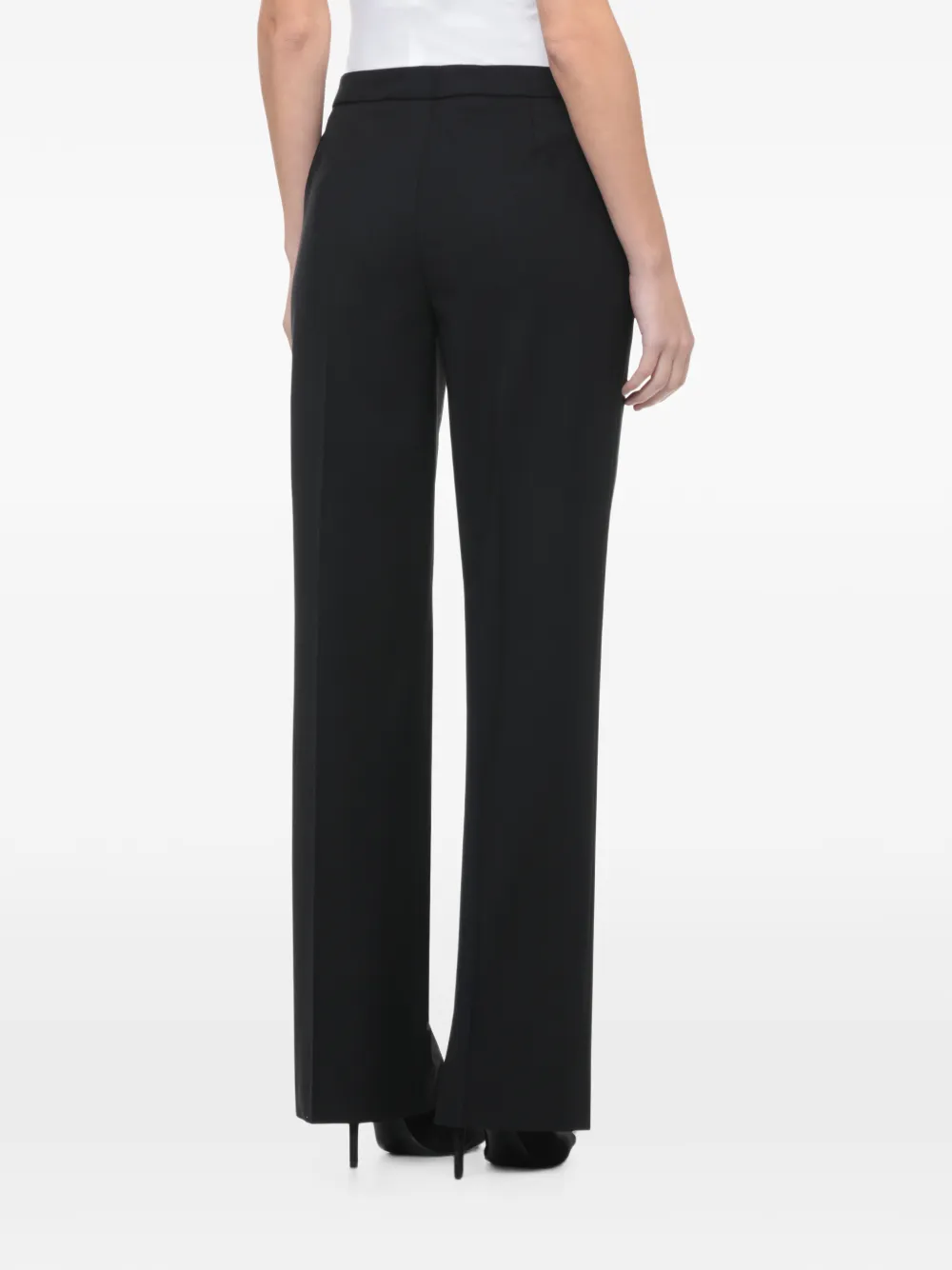 Lardini pressed-crease tailored trousers Zwart