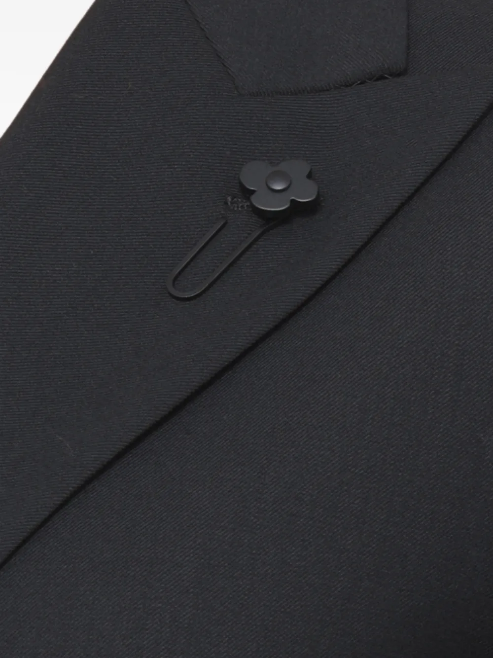 Lardini double-breasted peak-lapel jacket Zwart