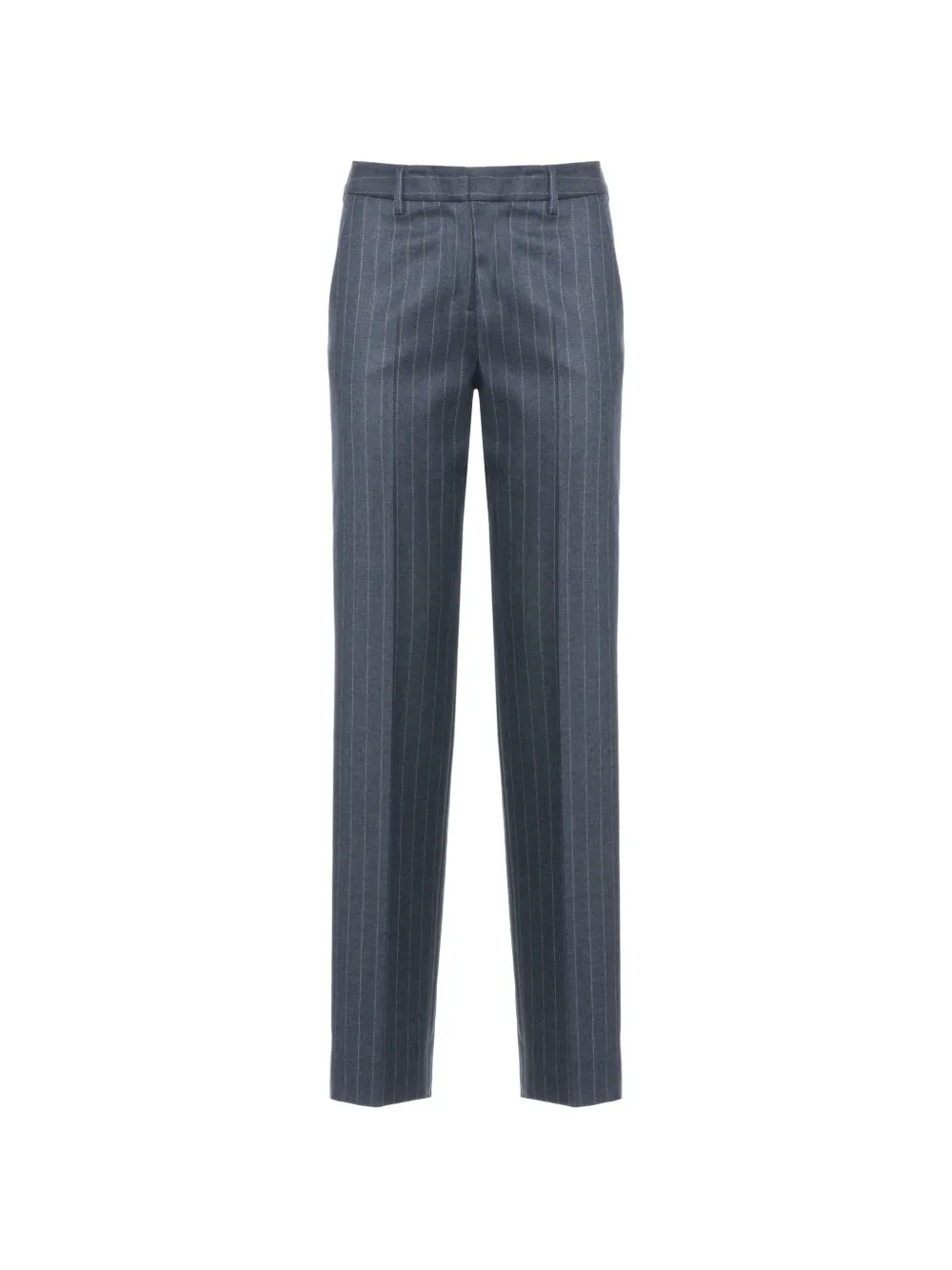 Lardini pinstripe-print straight-leg trousers Blauw
