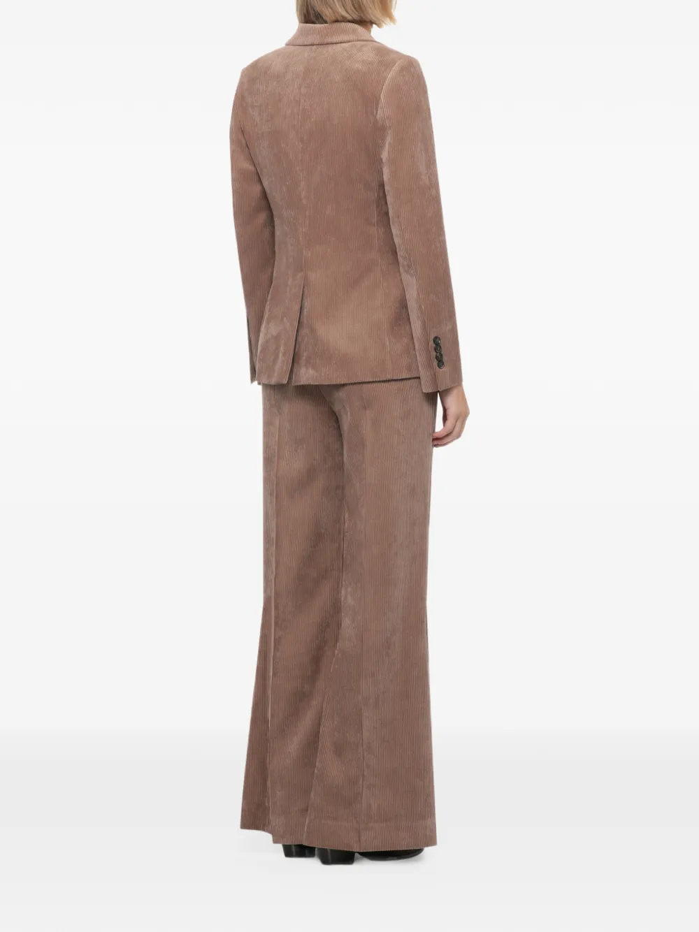 D.Exterior Ribfluwen blazer Beige