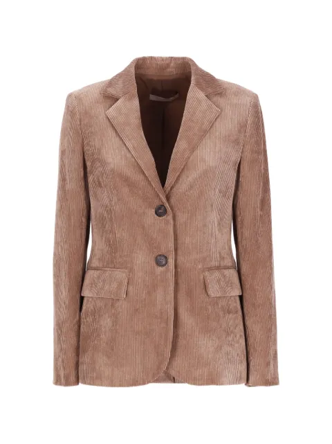 D.Exterior corduroy blazer