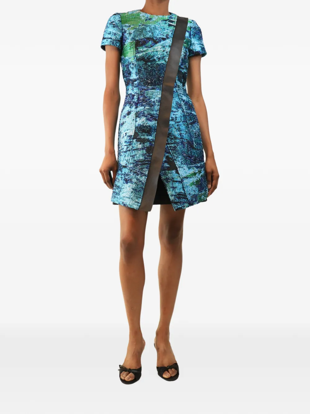 Proenza Schouler robe courte à broderies - Bleu Proenza Schouler robe courte à broderies - Bleu
