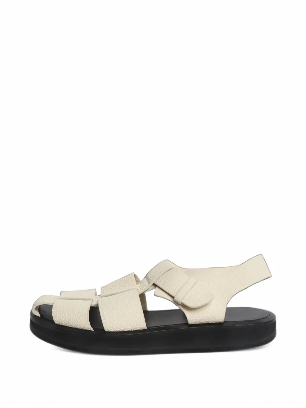 The Row Pre-Owned Fisherman leather sandals - Nude