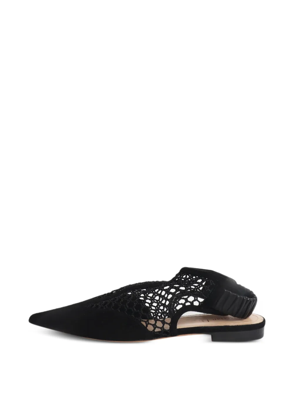 Christian Dior Pre-Owned mules en daim à bride arrière - Noir Christian Dior Pre-Owned mules en daim à bride arrière - Noir