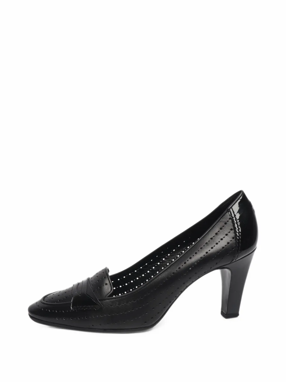 CHANEL Pre-Owned perforated leather pumps - Schwarz
