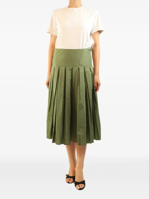 Colombo pleated midi skirt