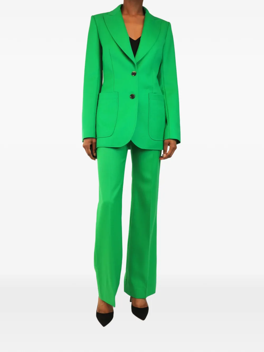 Bella Freud wool single-breasted suit - Verde