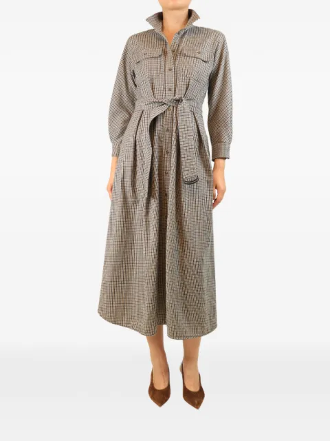 Weekend Max Mara gingham belted dress