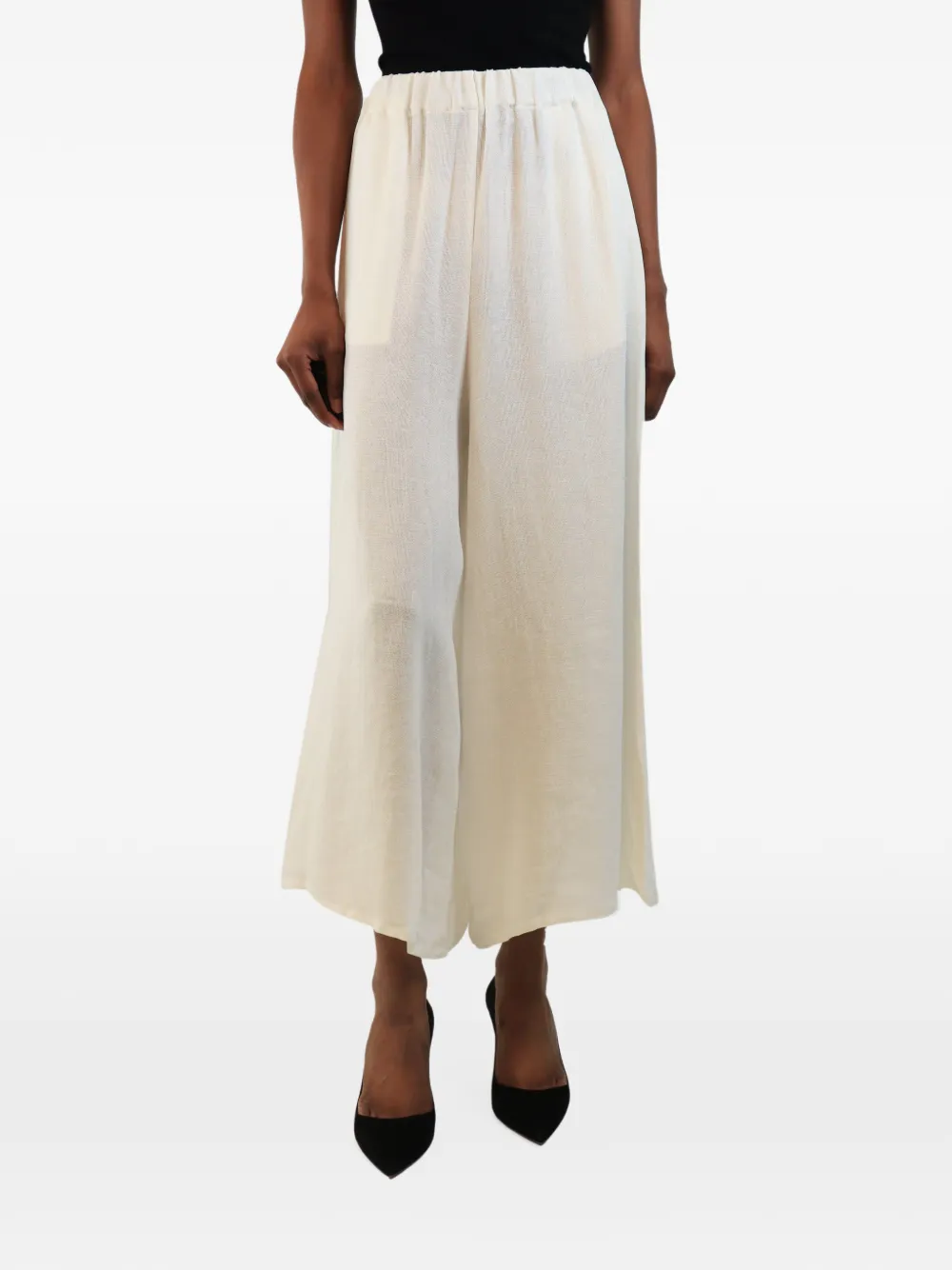 Christian Dior Pre-Owned button-side culottes - Nude