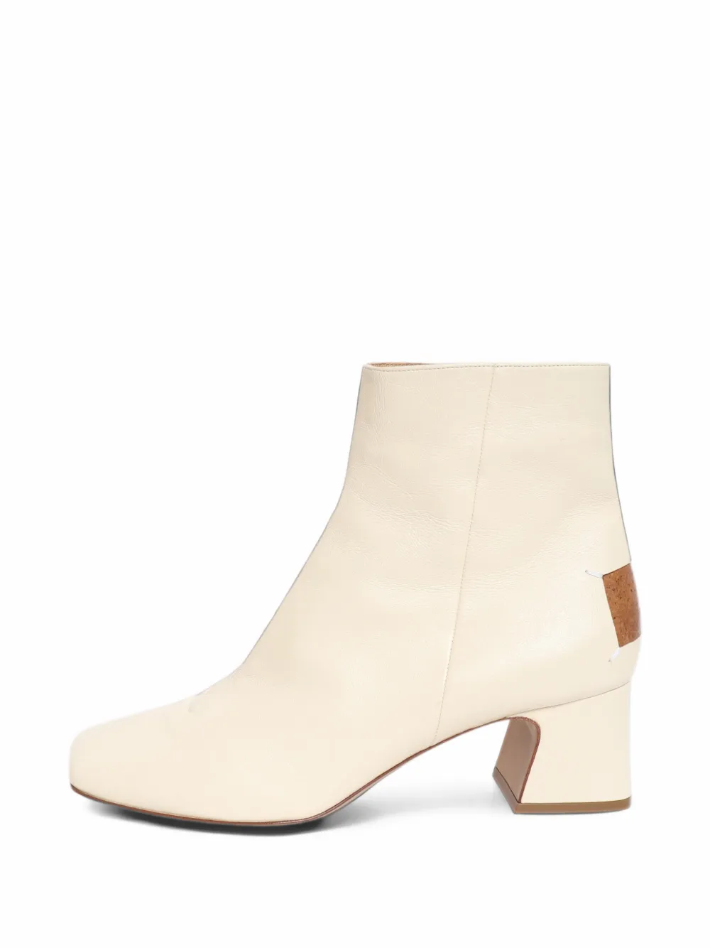 Maison Martin Margiela Pre-Owned square-toe ankle boots - Nude