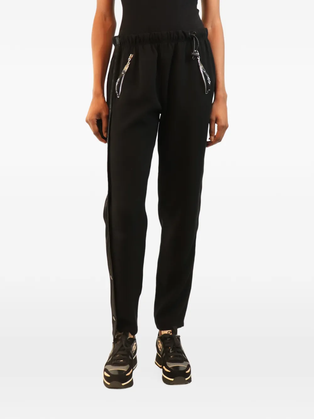 Louis Vuitton Pre-Owned button-detail trousers - Nero