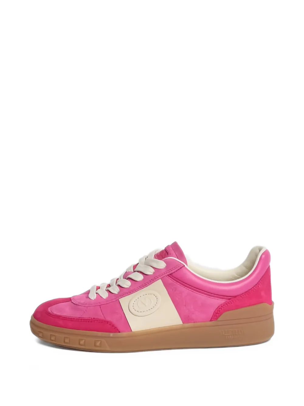 Valentino Garavani Pre-Owned VLogo suede low-top sneakers - Rosa