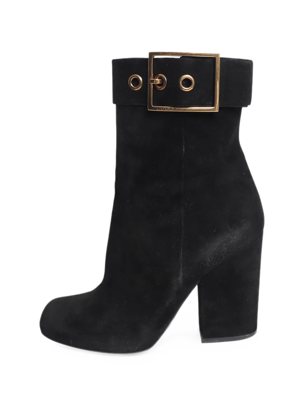 Gucci Pre-Owned bottines à boucles - Noir