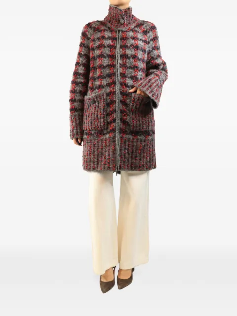 CHANEL Pre-Owned chunky-knit coat