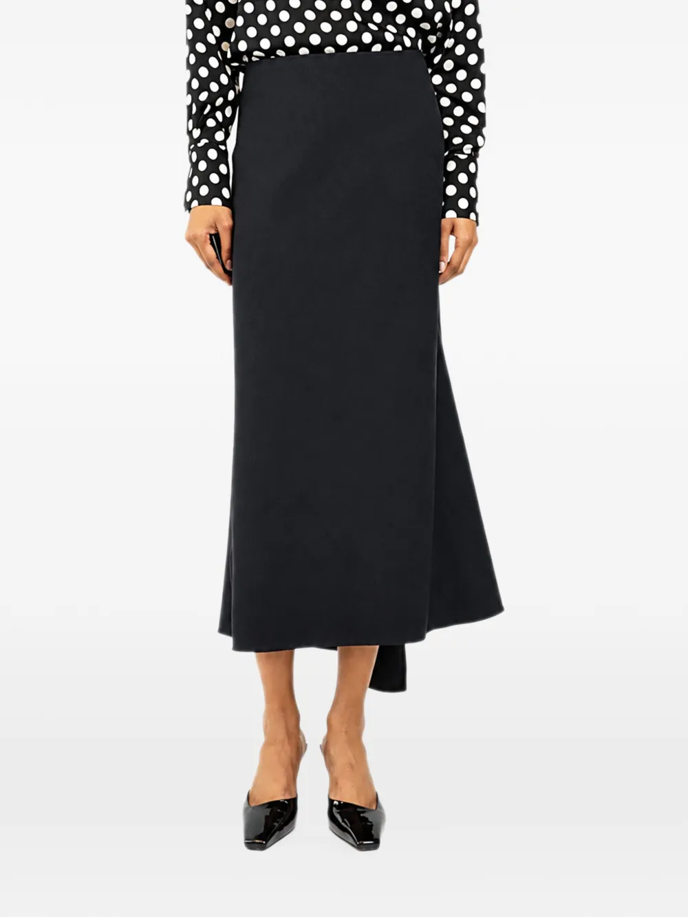 Victoria Beckham A-line midi skirt - Blu