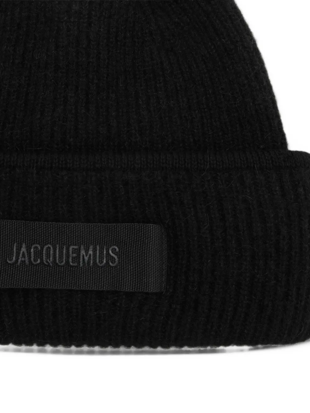 Jacquemus The gros-grain beanie Zwart