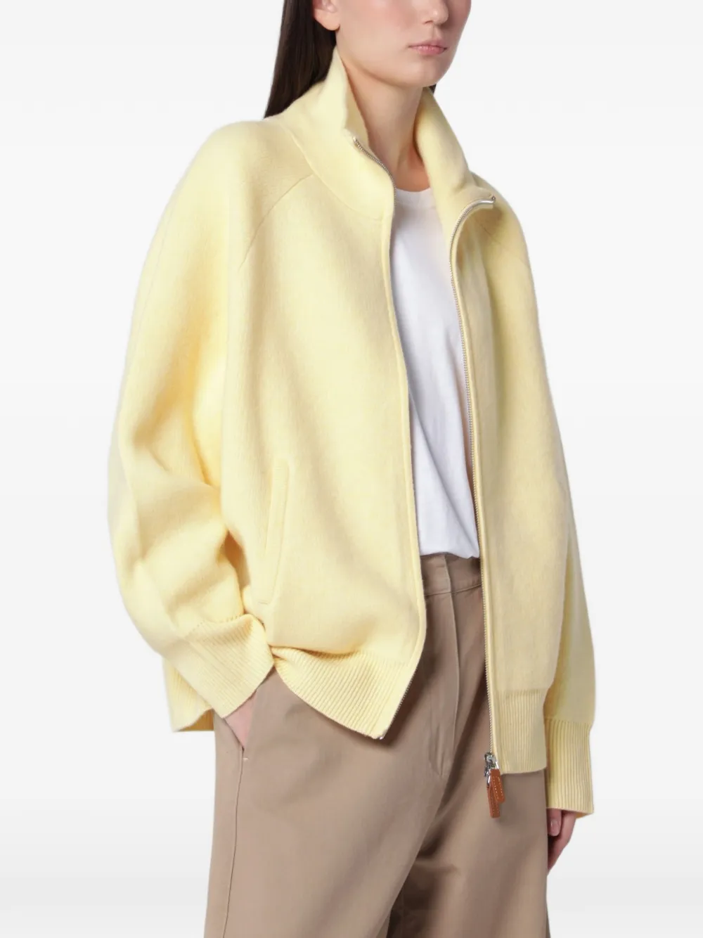 Guest In Residence zip-up cardigan - Gelb