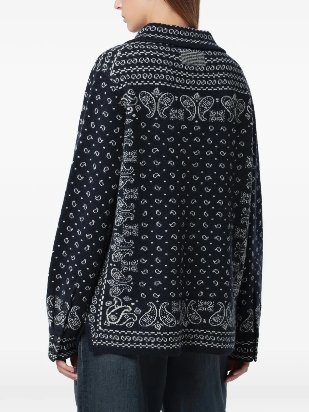 Guest In Residence Wild Rag paisley-print shirt Blauw