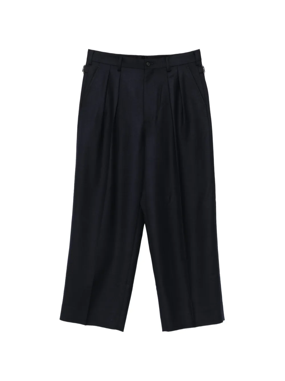 Comme des Garçons Homme pleated wide-leg trousers Blauw